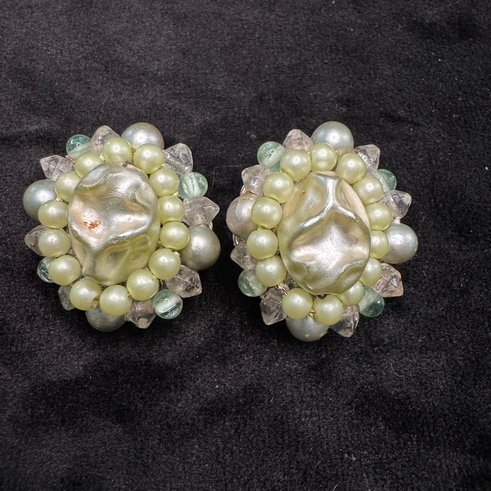 Vintage clip on earrings
